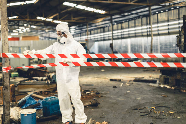 Professional Biohazard Cleanup technician working in Coleman, TX